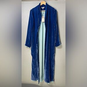 NWT Nadine Velvet Coat in Cobalt FOR LOVE & LEMONS - Size M